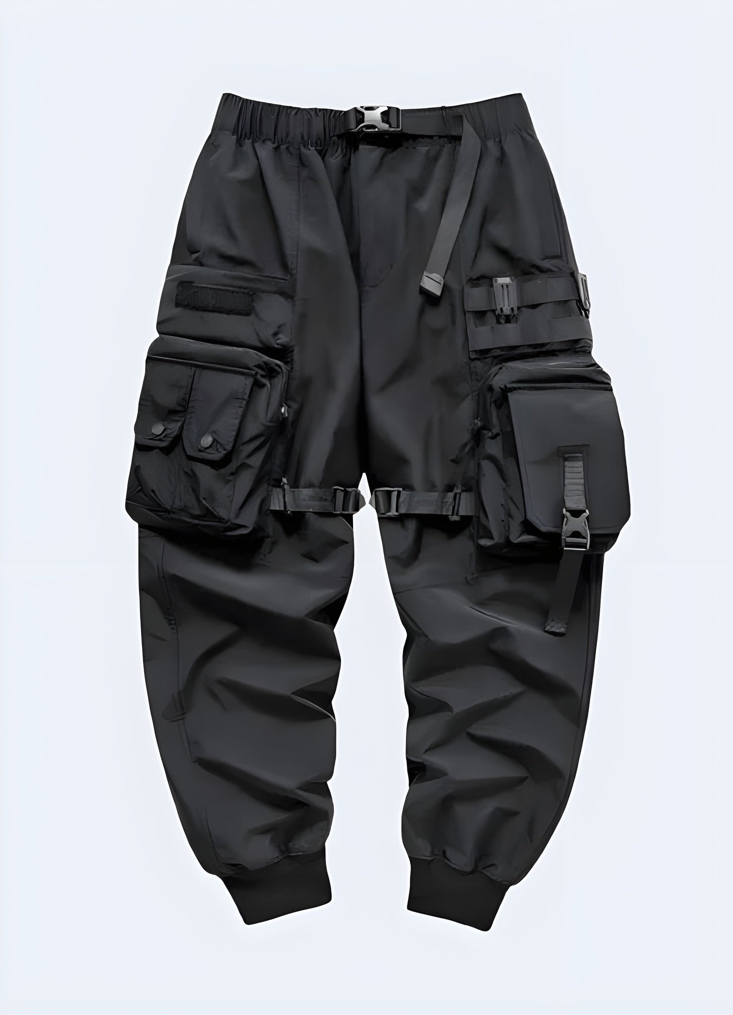 Front view of paratrooper pants showcasing the iconic silhouette, cargo pockets, and rugged fabric, ideal for creating vintage-inspired or utility-focused outfits in Canada.