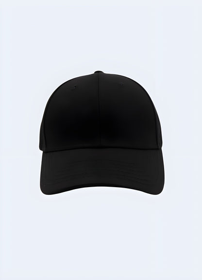 A front view of a black cap featuring "Reaper Crew" text. The cap has a classic design with a structured crown and a curved brim Canada.