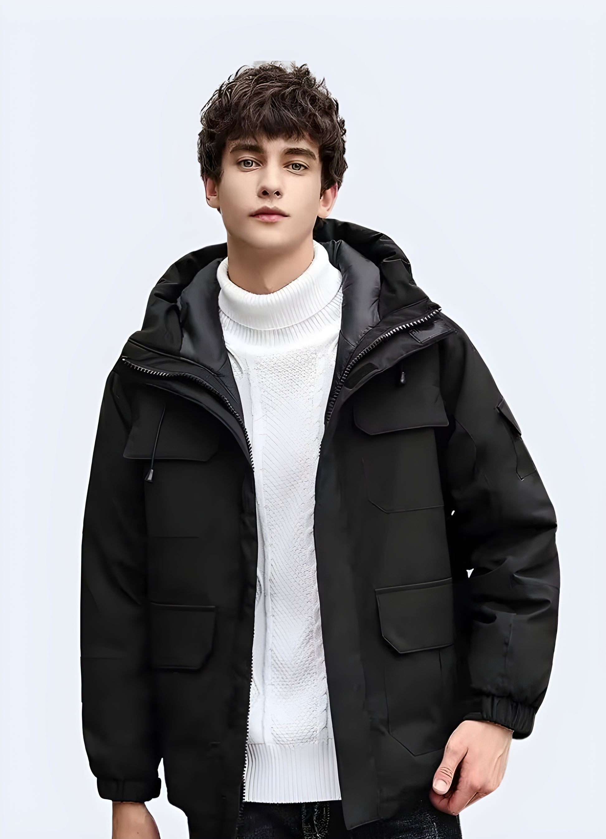 Trendy streetwear-inspired puffer jacket in a bold color, designed for ultimate warmth and style in Canadian winters.