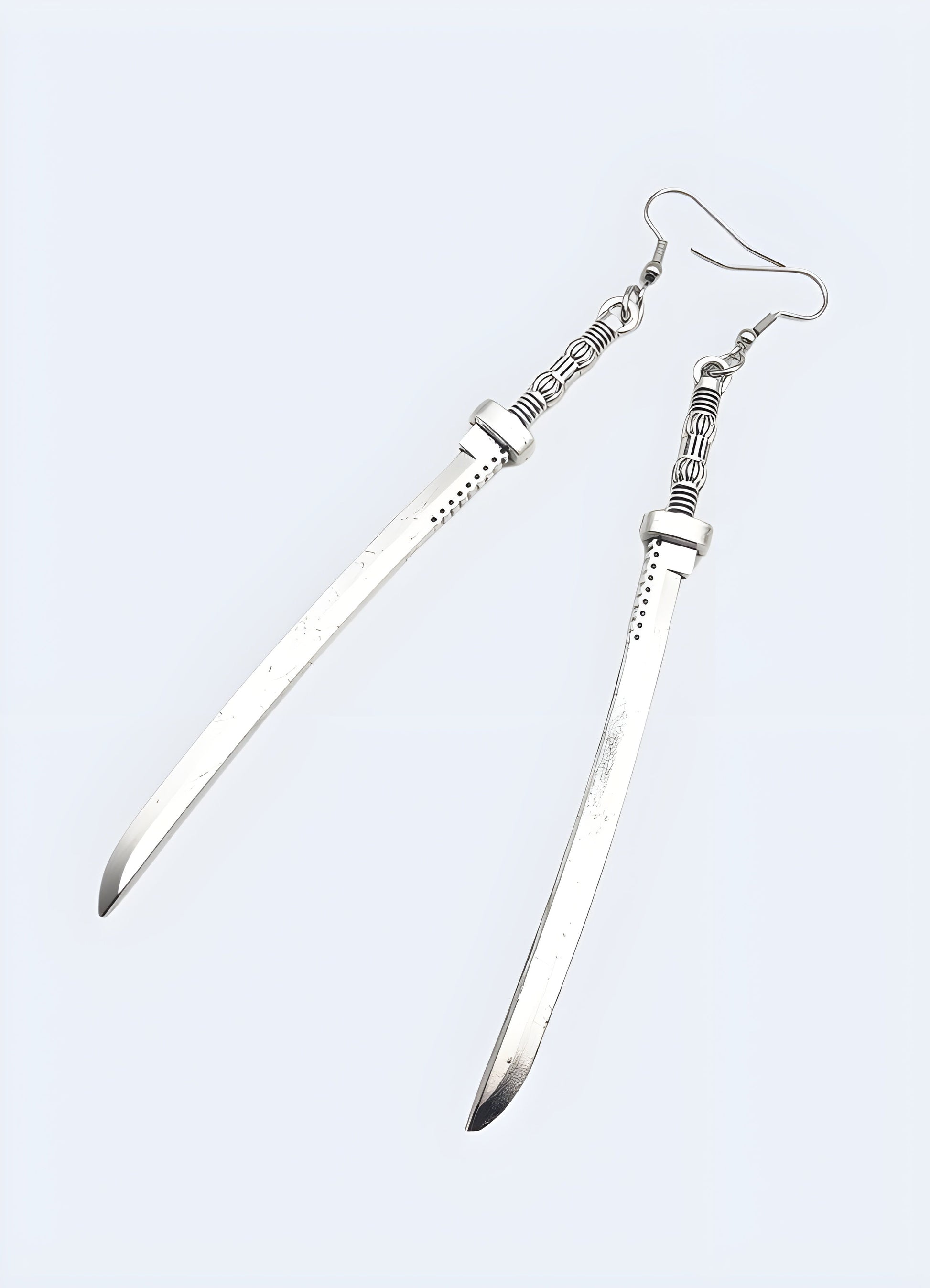 Sword earrings, Canada, designed with a sleek and modern aesthetic.