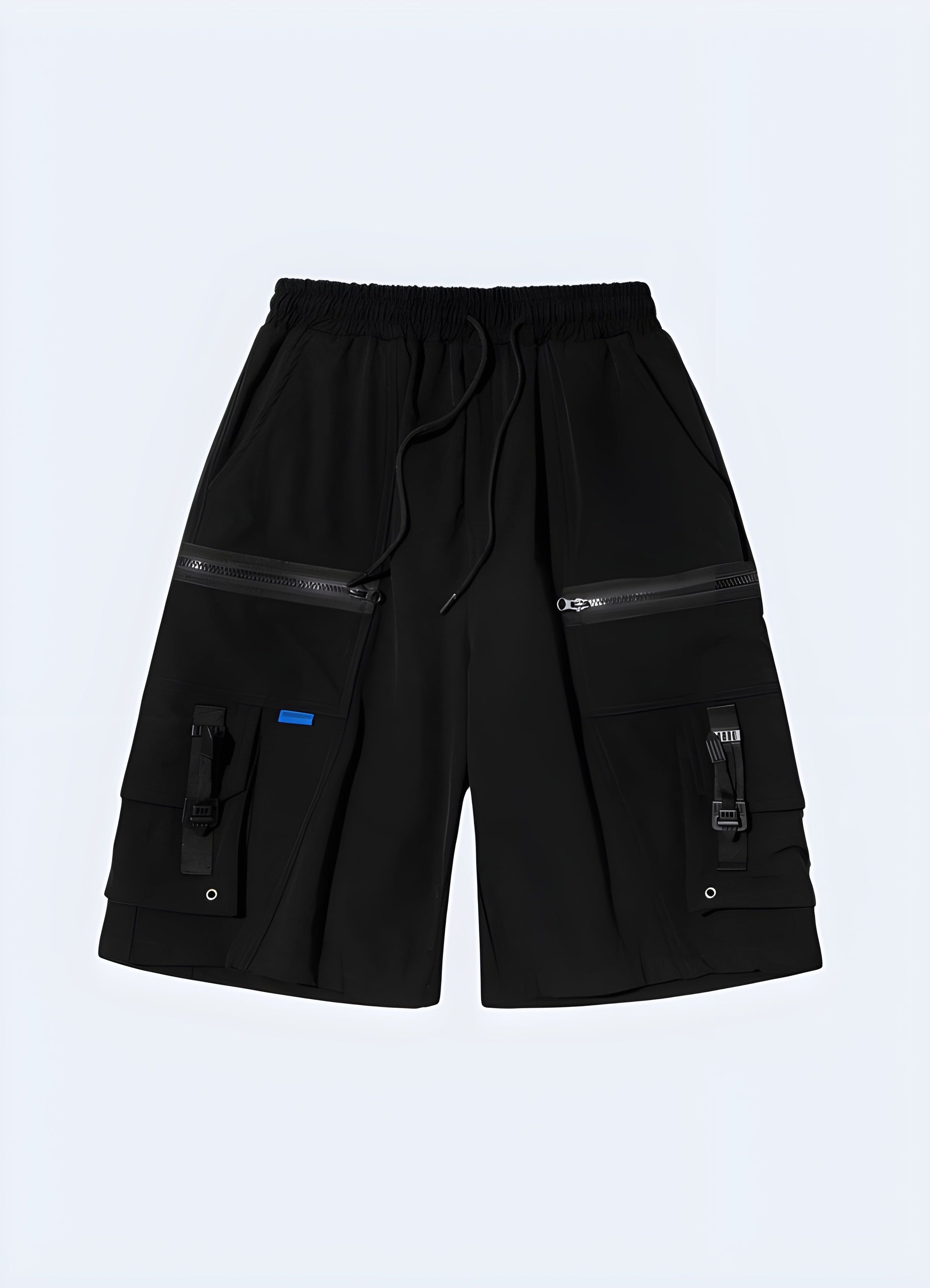 Practical tech shorts with zipper pockets for man, designed for secure storage and style in the Canada.