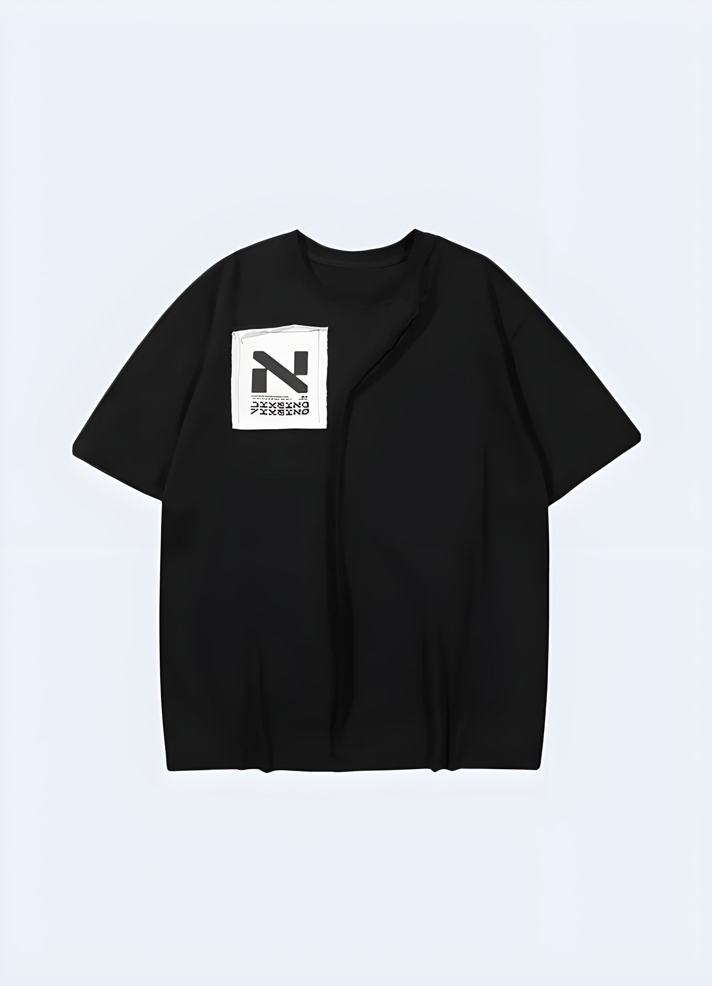 Front view of a black women's loose tactical t-shirt, featuring a classic color and relaxed fit for both outdoor and casual wear in the UK.