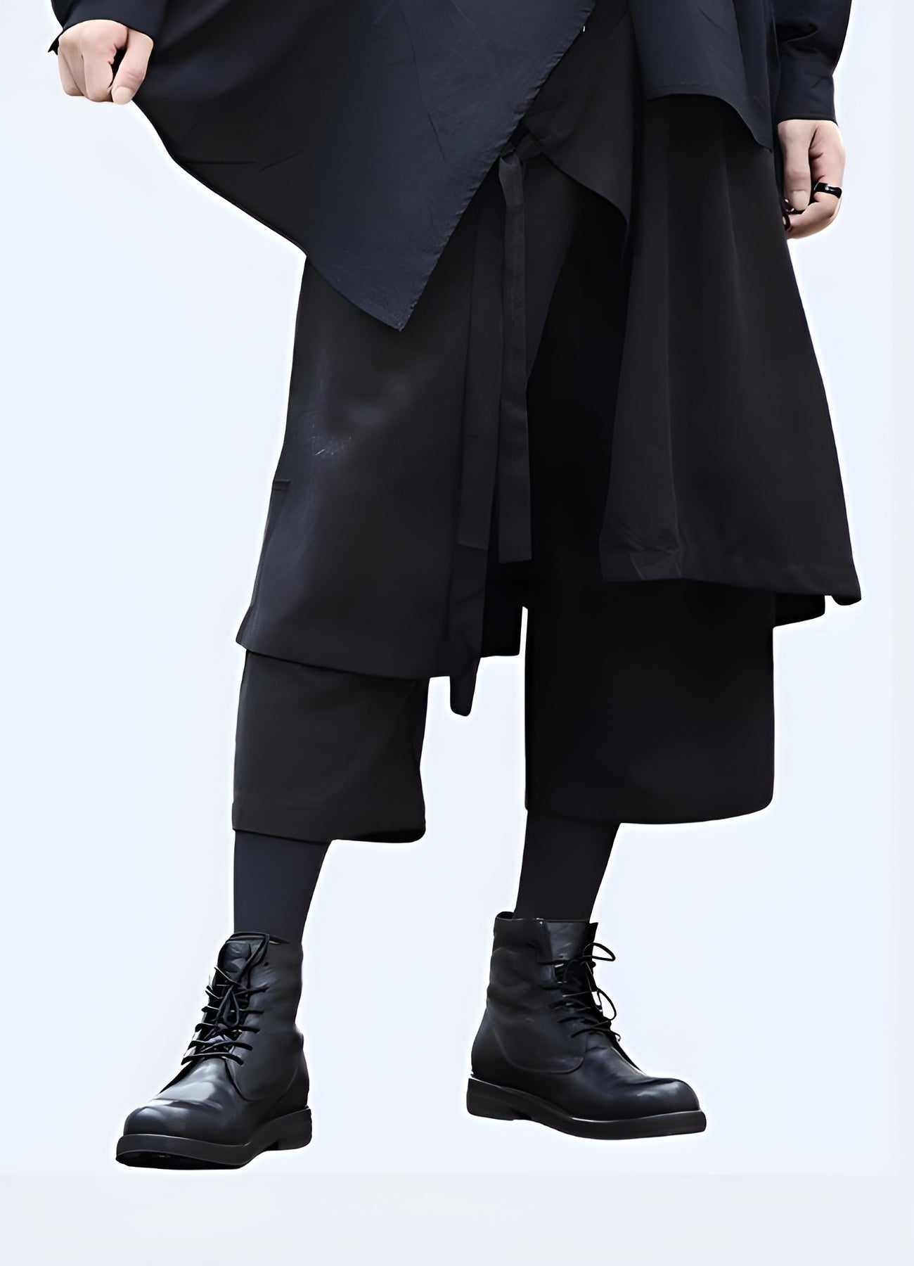 Innovative techwear hakama pants inspired by traditional Japanese design, now available for fashion enthusiasts in Canada.