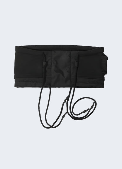 The back is plain with no visible fastenings or seams, highlighting the minimalist and functional aesthetic of techwear Canada.