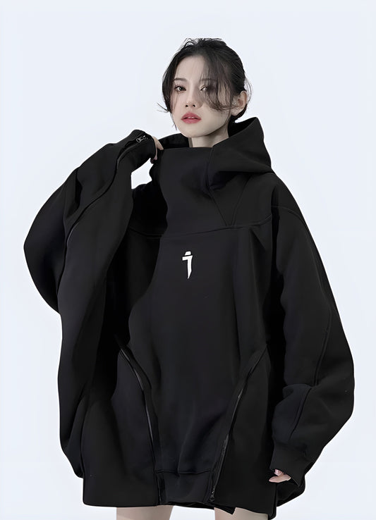 Stylish and comfortable techwear oversized women's hoodie, perfect for casual wear in the Canada.