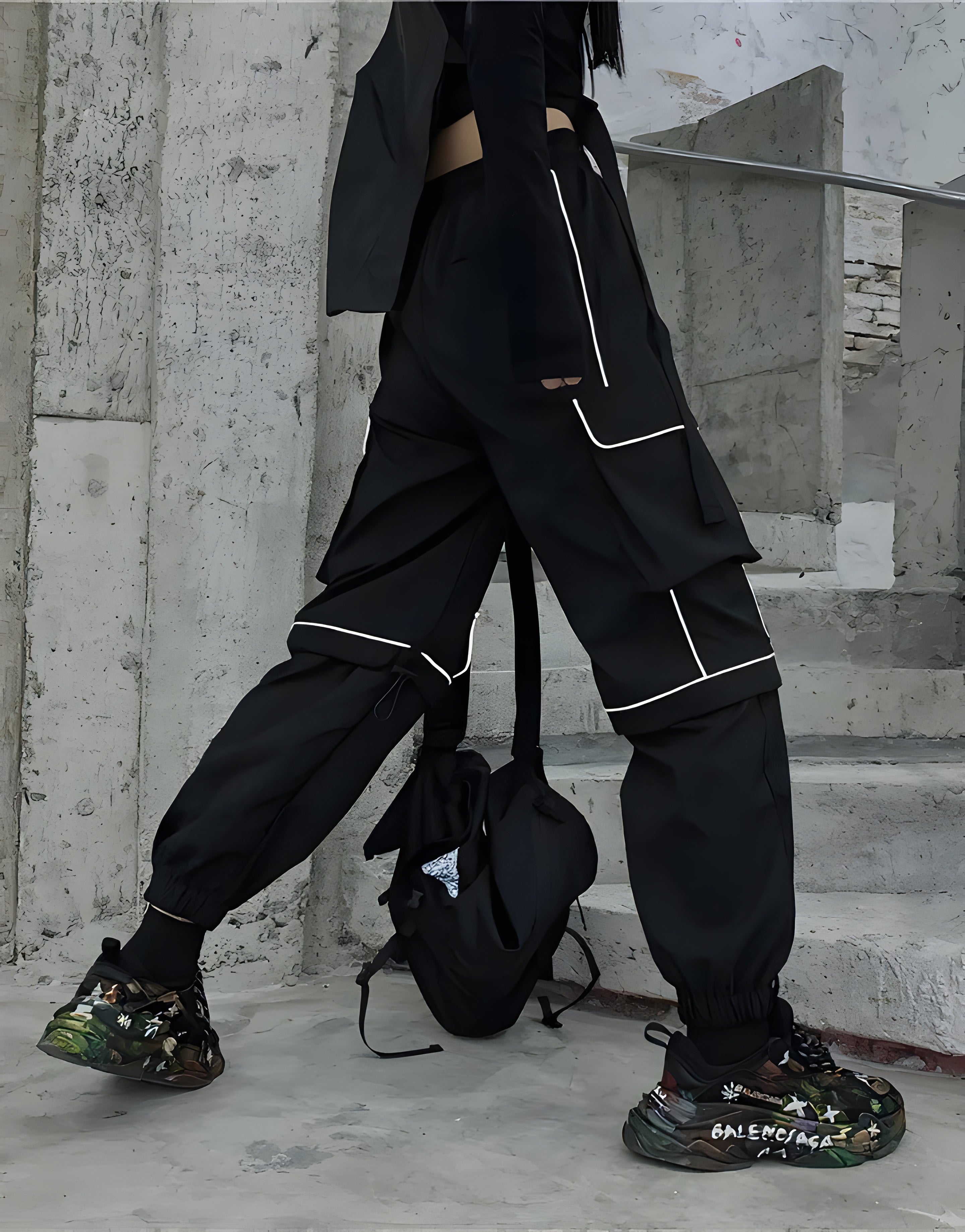 Techwear Reflective Cargo Pants For Women Techwear Canada