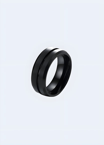 Techwear ring, Canada, showcasing its sleek and futuristic design.