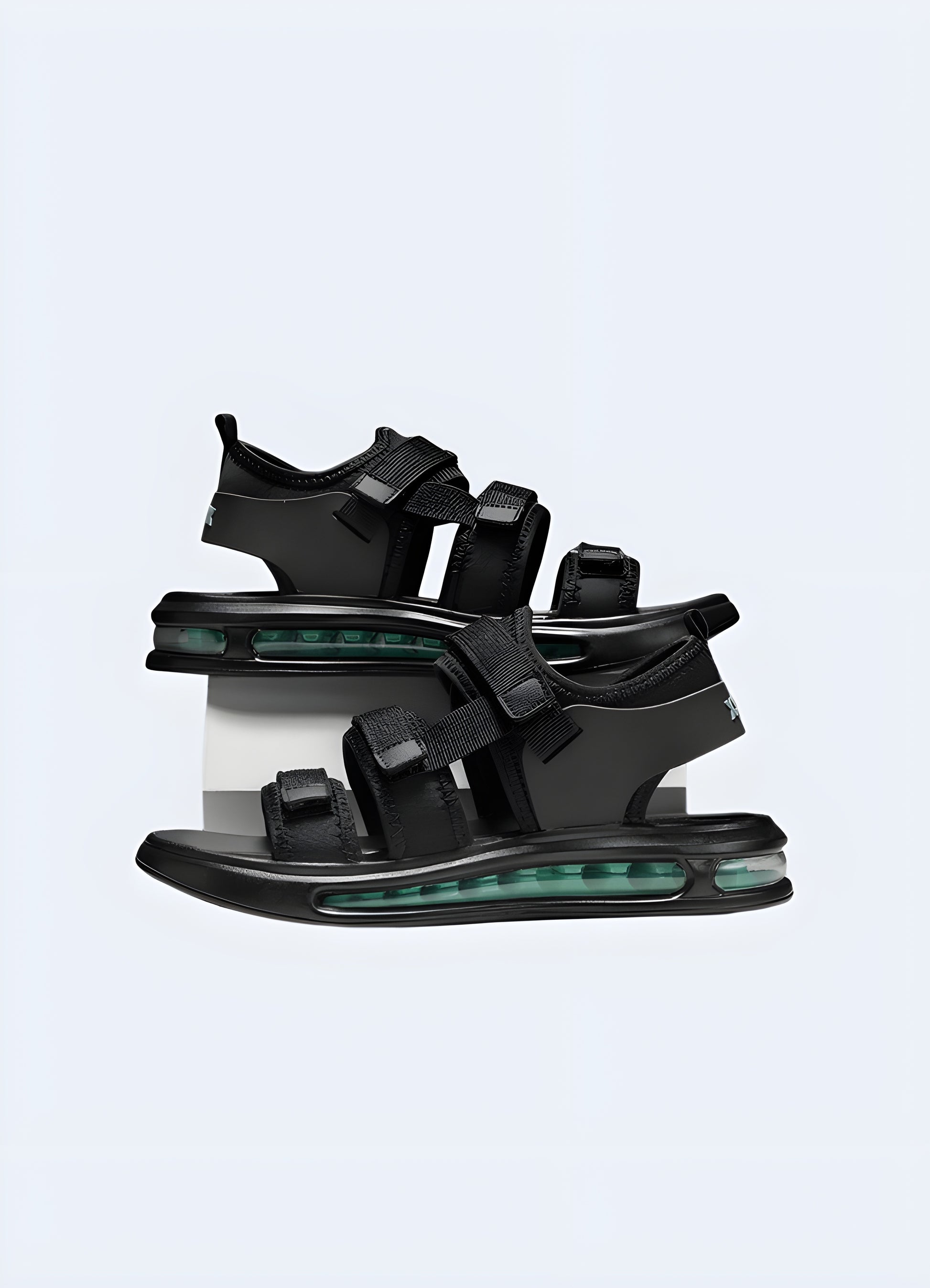 Techwear sandals casual style, side view, available in Canada, showcasing their sleek and versatile look.