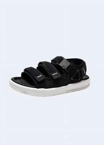 Techwear sandals with platform available in Canada, offering a modern and elevated design.