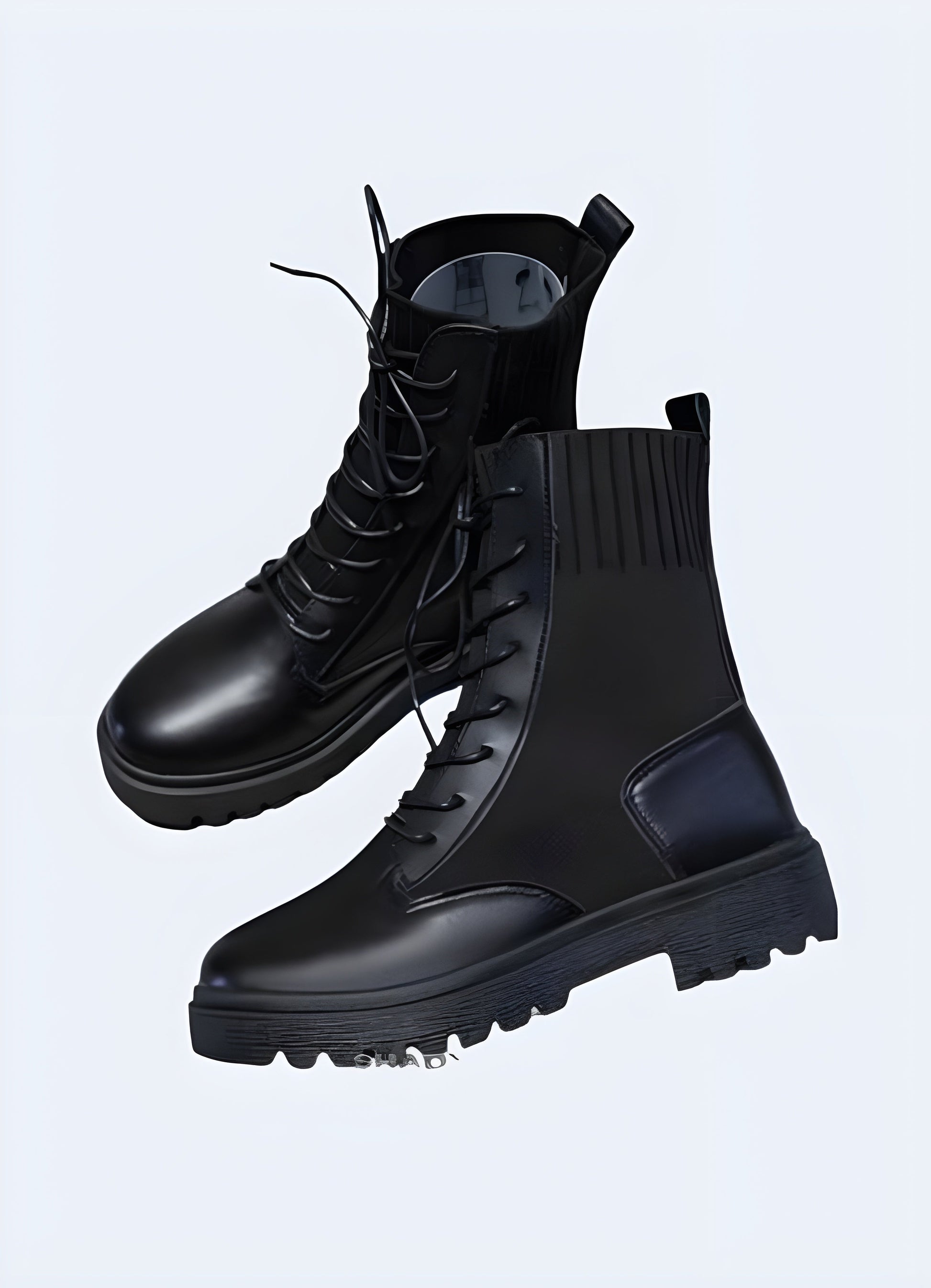 Side view of techwear slide boots, highlighting their comfortable fit and easy slip-on style, ideal for casual wear in the Canada.