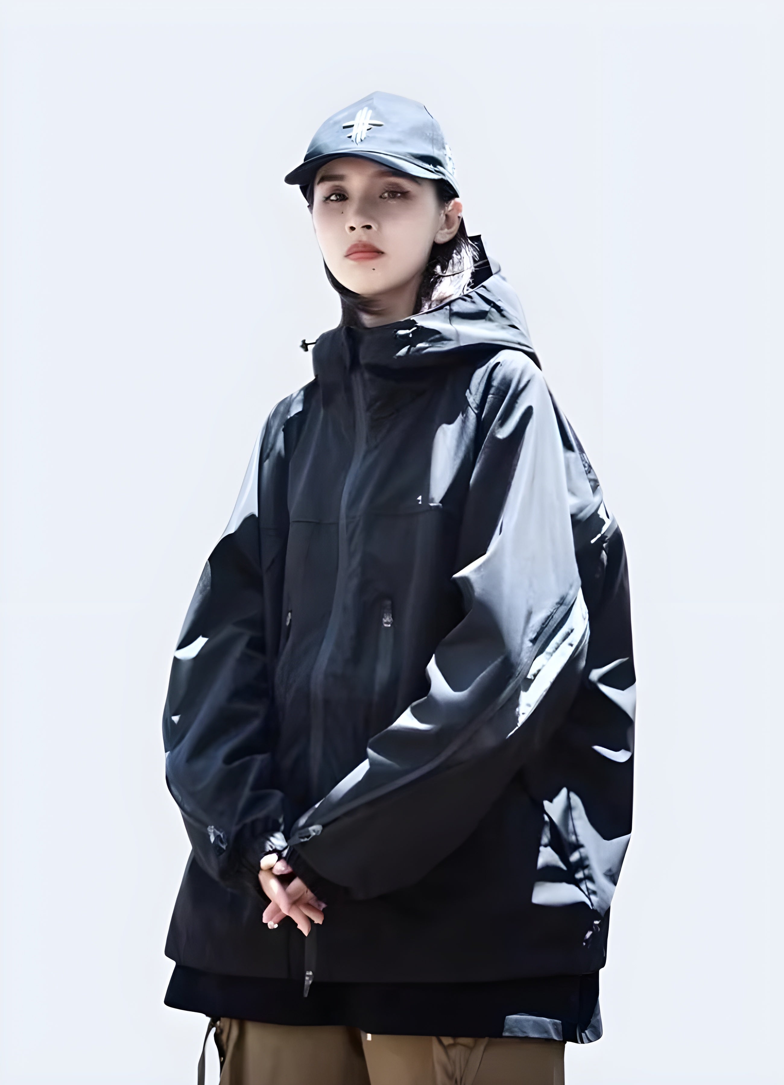 Techwear Tactical Purple Windbreaker Women Techwear Canada