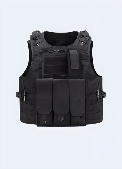 Techwear tactical vest, a stylish and functional choice for urban explorers and fashion-forward individuals in the Canada.