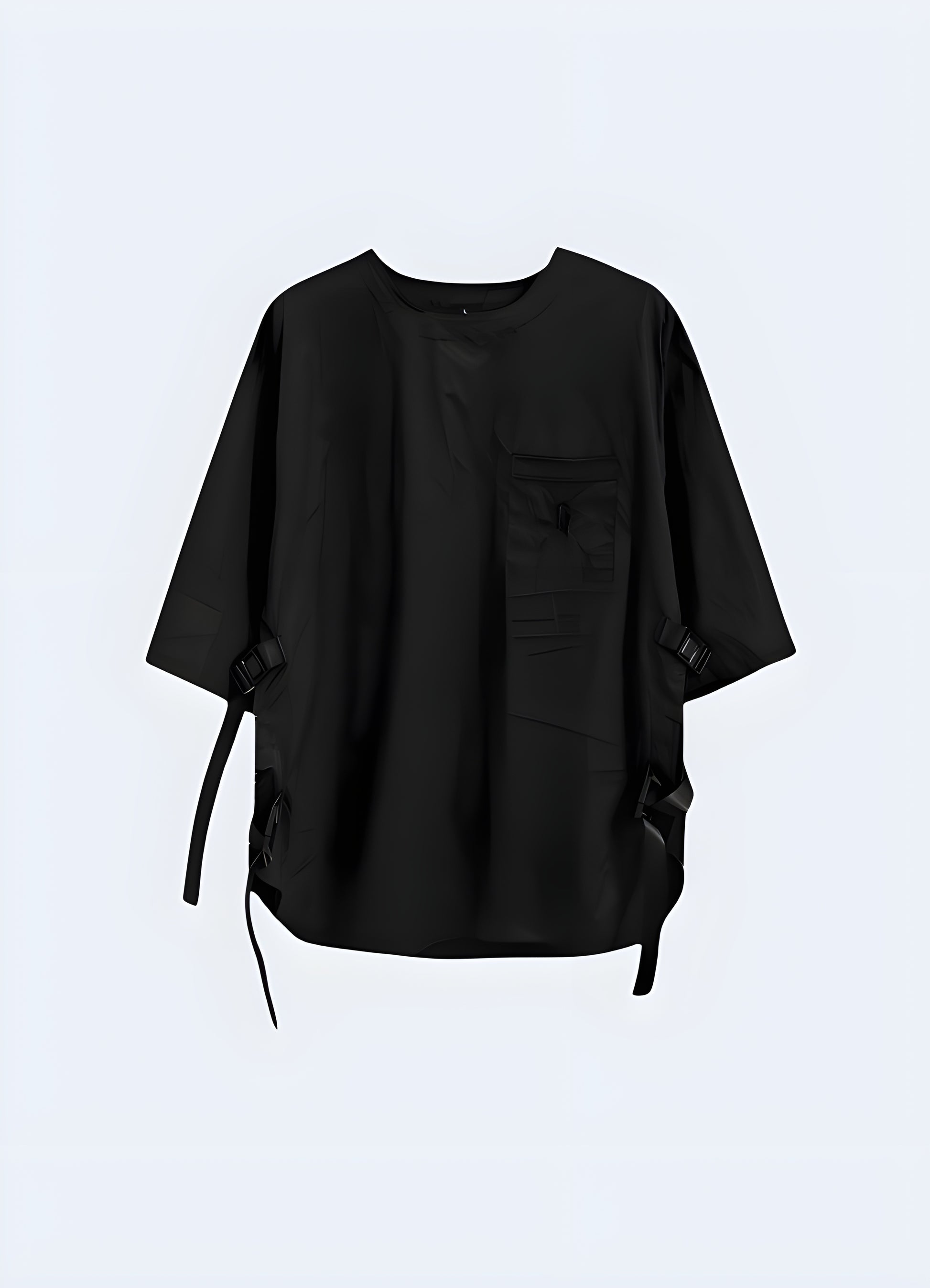 Techwear women's darkwear loose shirt, perfect for edgy and modern fashion in Canada.