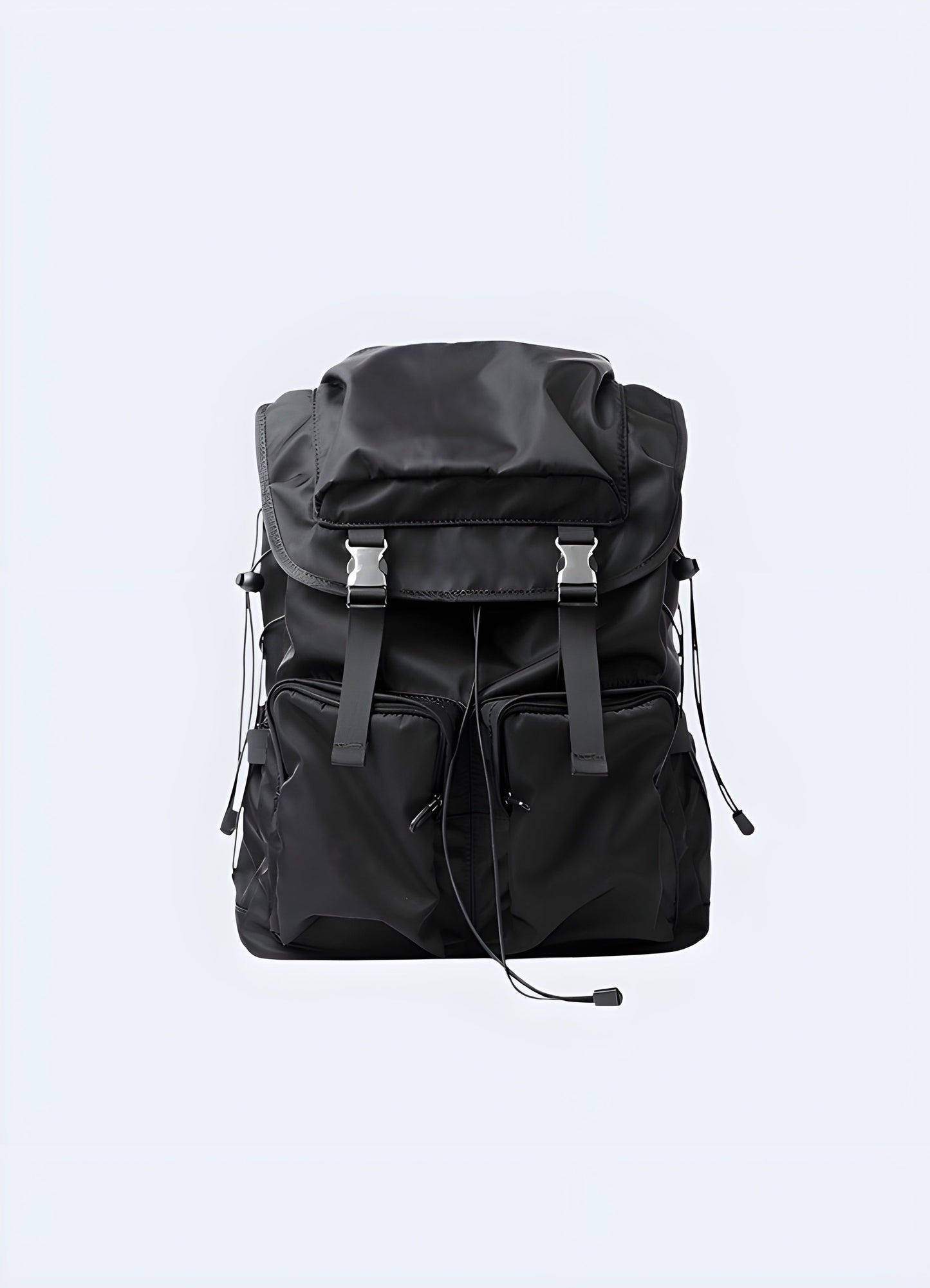 The backpack features a rugged, tactical design with multiple compartments, durable materials, and a utilitarian aesthetic Canada.