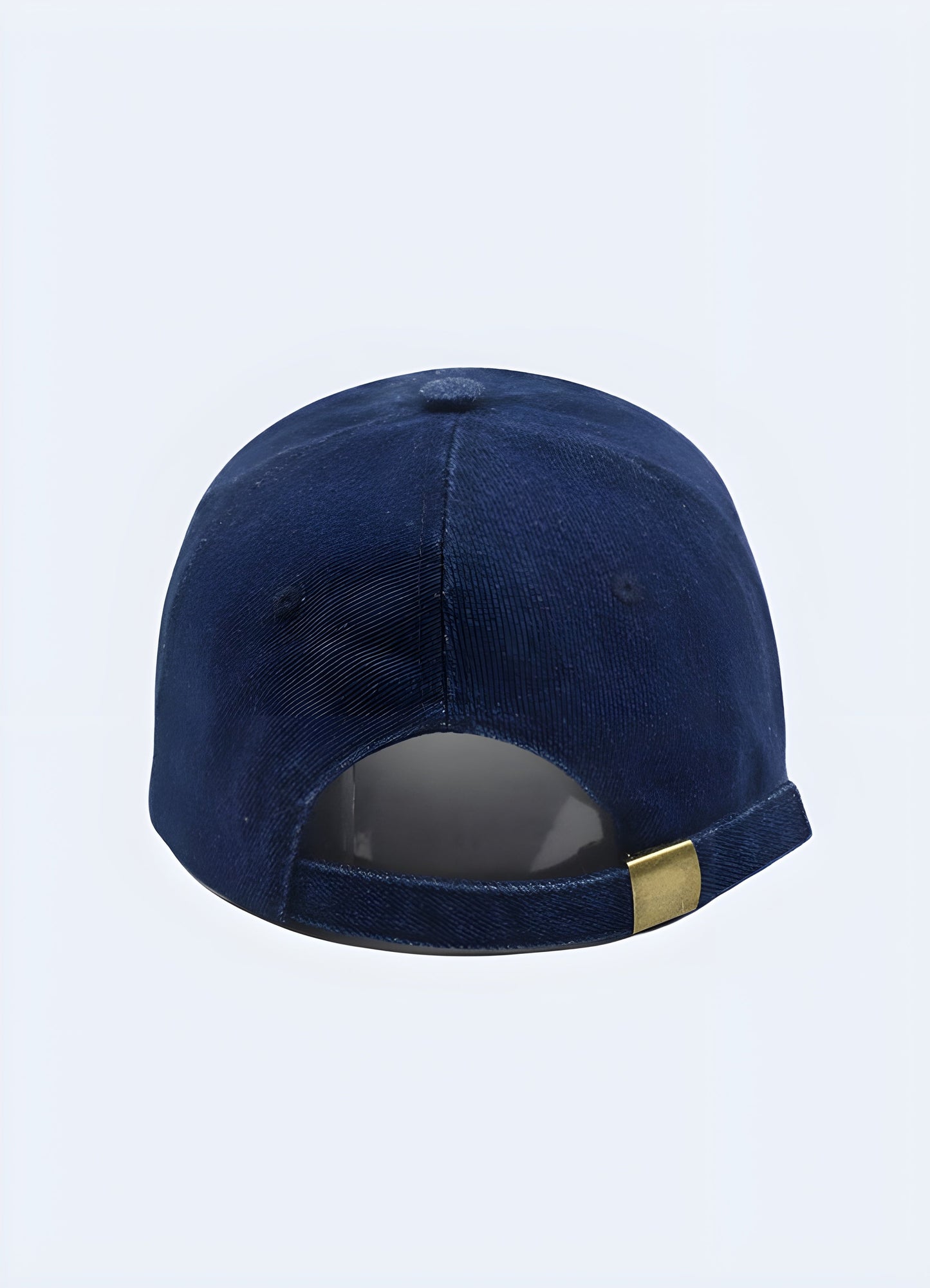 Washed-out blue cap, back side view, featuring the adjustable strap and worn-in look Canada.