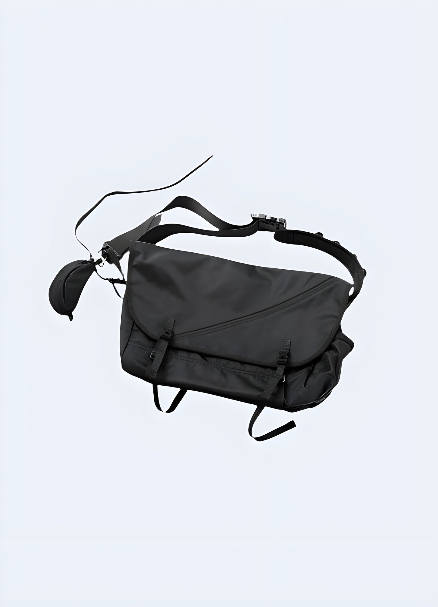 Front side view of a waterproof crossbody bag, showcasing its durable design Canada.