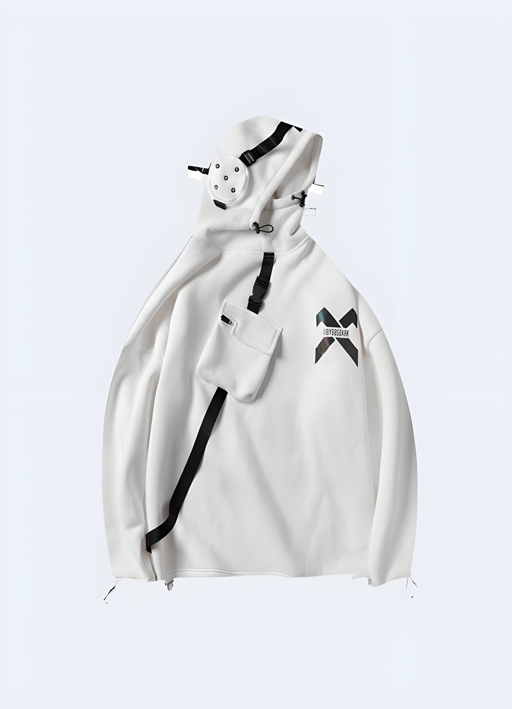 White Techwear Hoodie – Techwear Canada