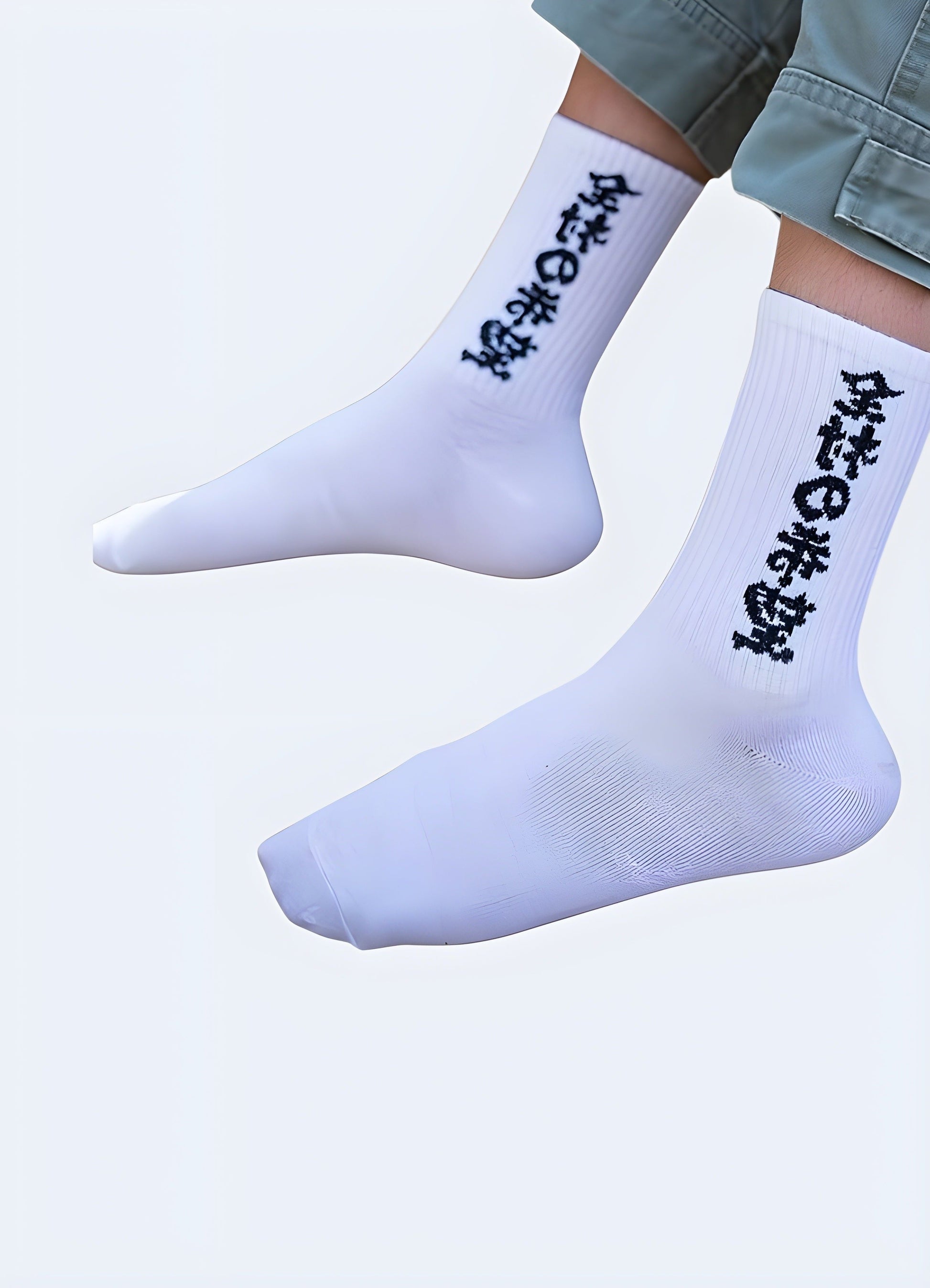 A blend of the past and the future, tech cotton crew socks embodying the contemporary ninja aesthetic Canada.