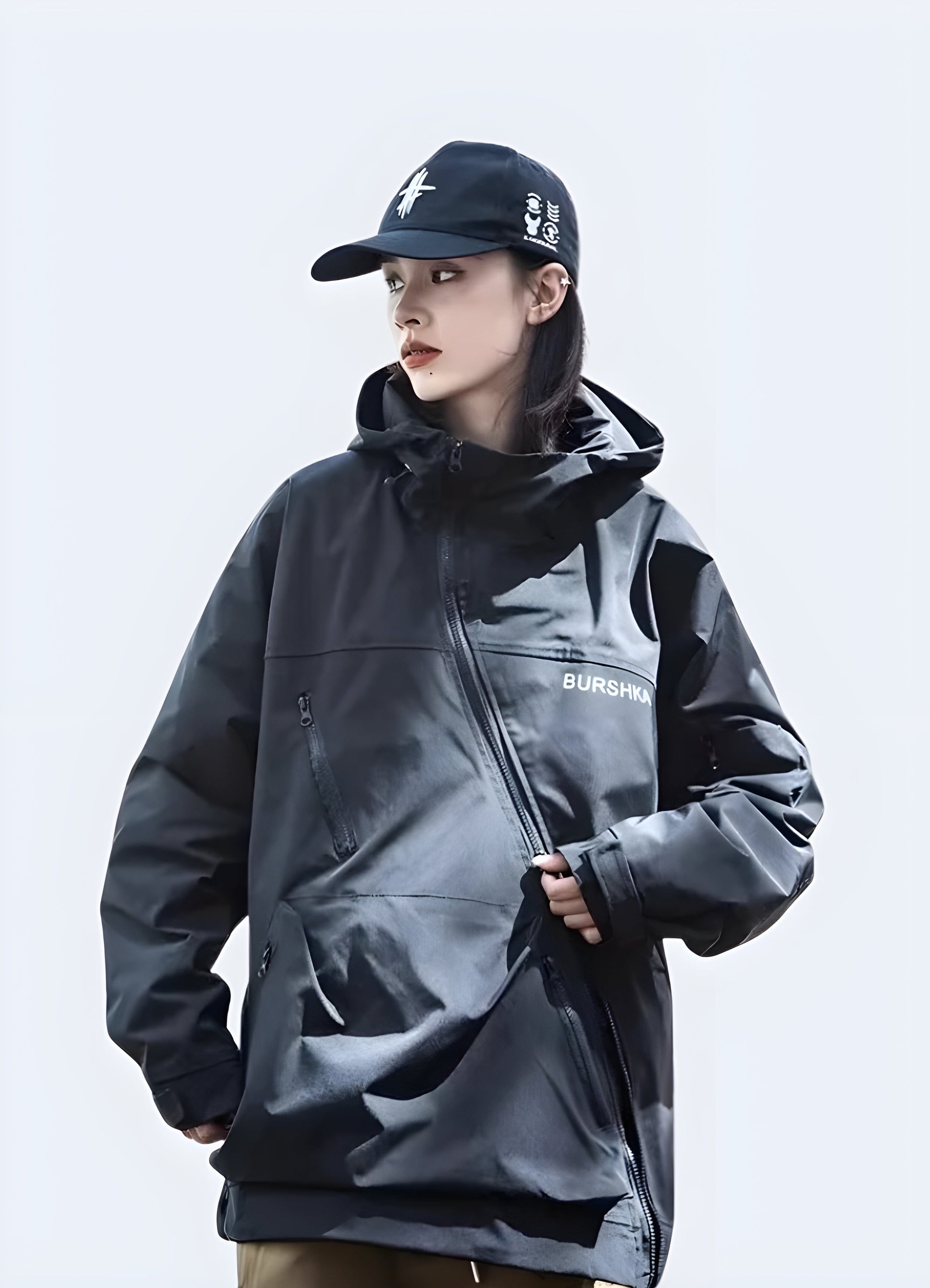 Techwear Cargo Jacket Women - Main Image